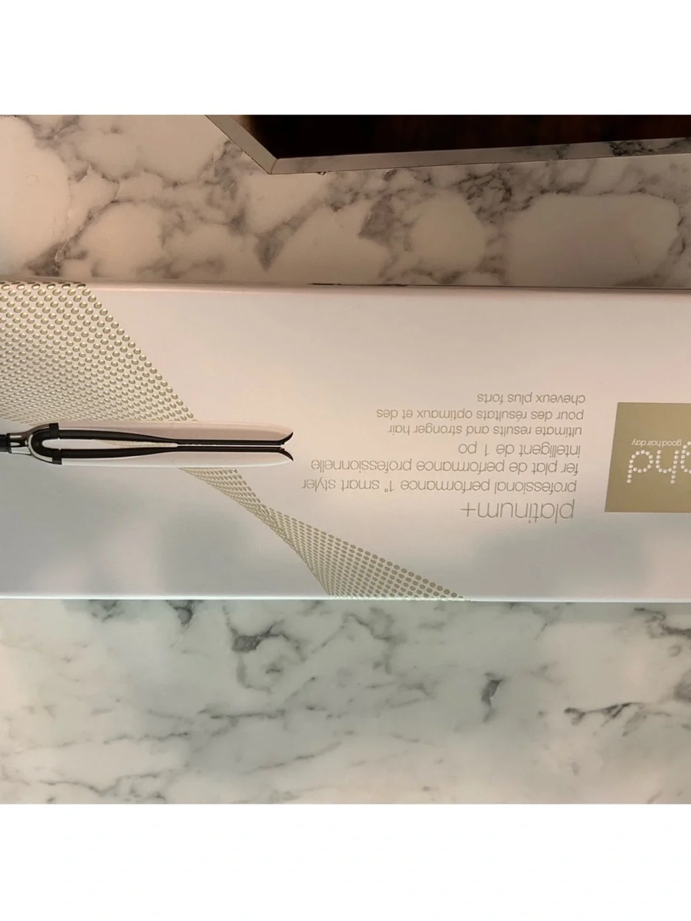 ghd White and Black Platinum+ Hair Straightener